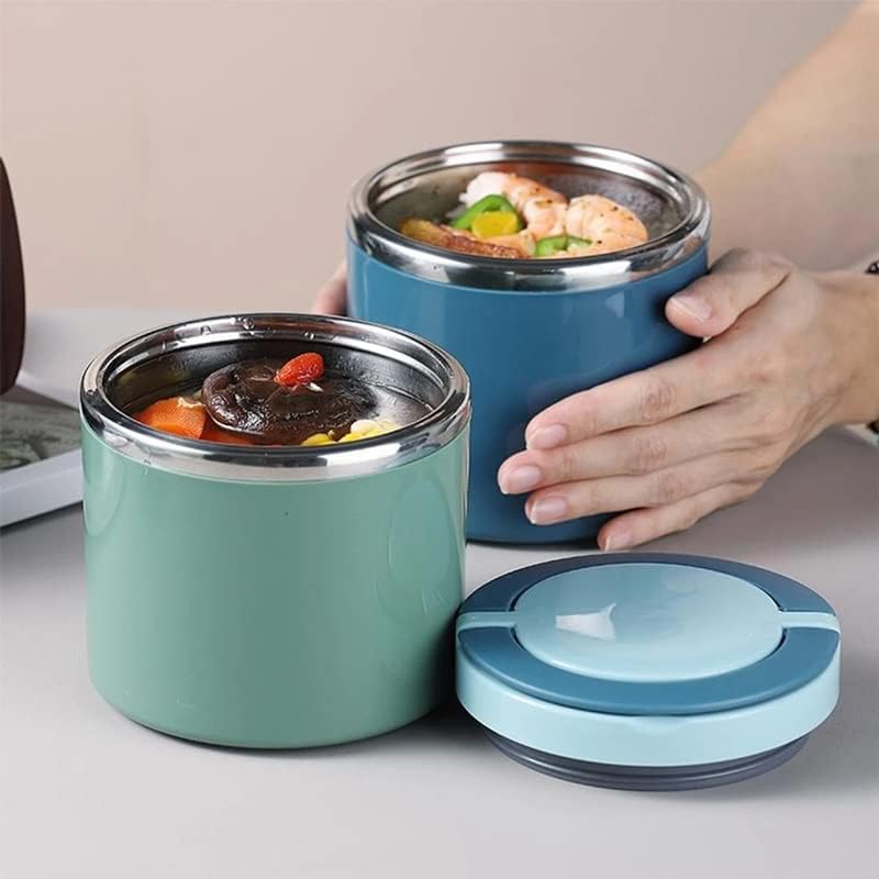 N/A Sopa Thermo Food Jar jarra de almoço Bento Caixa de bento para alimentos frios alimentos de alimentos para lanche de aço inoxidável com alça