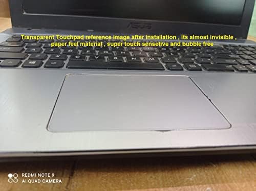 Capa de protetor para laptop Ecomaholics Touch Pad para MSI GL65 Laptop de 15,6 polegadas, laptop, pista transparente