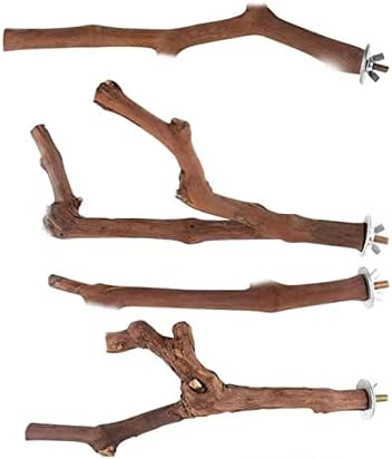 Papolador natural Polas de uva selvagem Bird Bird Standing Pólo Garra Grinding Fork para Subro de Branch Standing Toy Toy Chawable