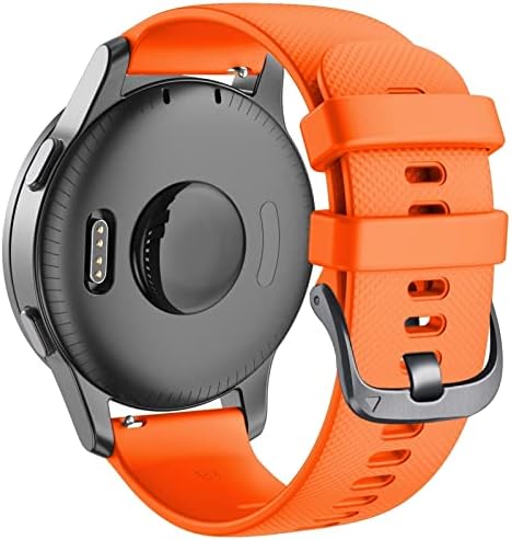Rorffk 22mm Sport Silicone Watch Band Strap for Garmin Active/ Venu 2/ Vivoactive 4/ Forerunner 745 Pulseira de substituição