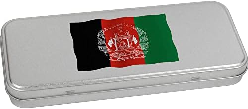 Azeeda 'Afganistan Flag' Metal Articled Stationery Tin / Storage Box