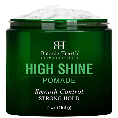 Pomada de cabelo da lareira botânica - High Shine & Strong Hold - Feito com uma mistura de agentes de condicionamento capilar e óleos