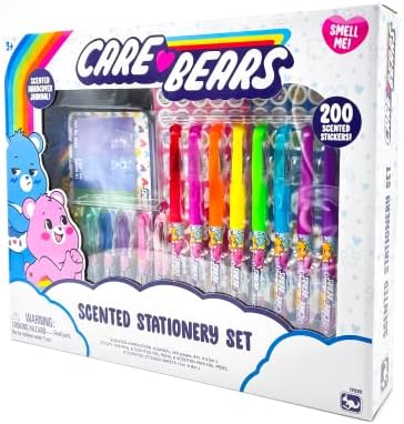 Care Bears Conjunto de artigos de papelaria perfumados - Fun e Fruity escrevendo suprimentos para crianças - diário