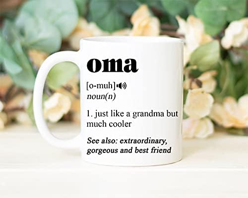 OMA Coffee Mug - OMA Definition - Presentes para Oma - Love Oma - Funny Oma Mug - Caneca de café engraçada - OMA Gifts