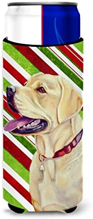 Tesouros de Caroline LH9248MUK Labrador Candy Holiday Holiday Christmas Ultra Hugger para latas finas, lata de manga mais