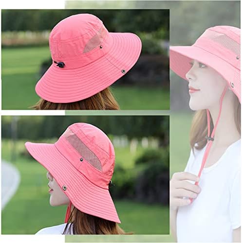 Chapéus de balde para mulheres ao ar livre para mulheres Proteção solar malha rápida Cap upf 50+
