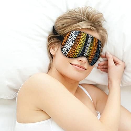 Máscaras de olho macias de pneu colorido com cinta ajustável confortável para dormir para dormir