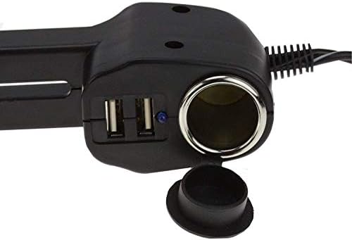 Navitech USB Port 4.2A Montagem do apoio de cabeça com carregador de carro integrado compatível com asus zenpad 10 10.1