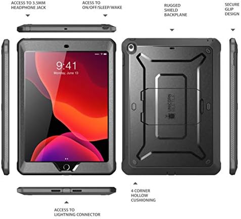 Supcase Unicorn Beetle Pro Série Pro para iPad 10.2, com caixa de proteção de tela integrada para iPad 9th Generation/8th