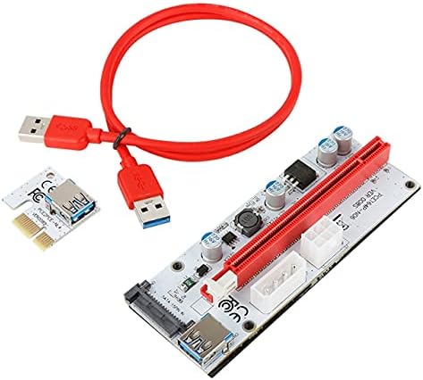 Conectores pci -e pcie riser 009 expresso 1x 4x 8x 16x extensor pci e USB riser 009s gpu dual 6pin adaptador cartão sata 4pin