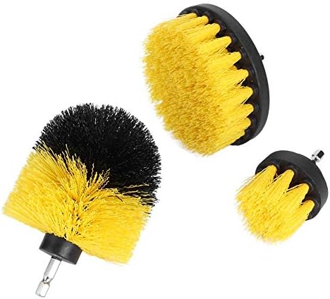 3pcs/conjunto de broca de limpeza pincel conjunto de acessórios de nylon escova de cabelo limpador de cabelo para rejunte canto do banheiro cantos do piso