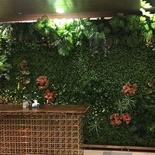 Ynfngxu Trellis de hedge artificial, triagem de cerca de privacidade de hera verde de boxwood, decoração de parede ao ar livre de jardim doméstico, 40x60cm