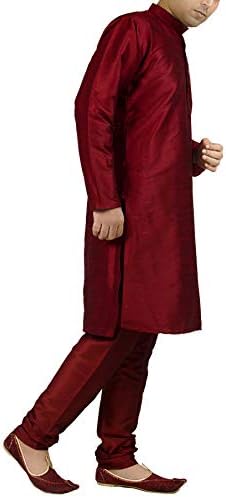 Chandrakala Men's Tunic Shirt Silk Blend Kurta Paijama Conjunto de festas de casamento indiano Vestido de festa