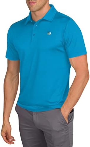 As camisas de pólo de golfe desarrumadas masculinas - o comprimento perfeito, o tecido elástico seco rápido e de 4 vias.