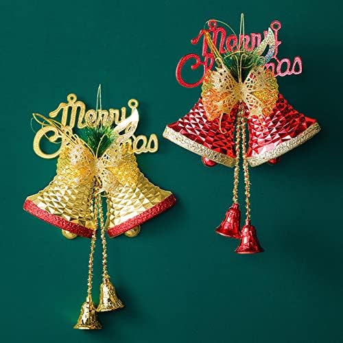 Decorações de Natal Ornamentos de pingentes de árvore de Natal Bell Double Bell Scene Layout Witne