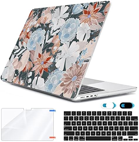 Hohaiyoo Compatível com o mais novo MacBook Pro 16 polegadas estojo 2023 2022 2021 Release M2 A2780 A2485 Com M1 Pro Max