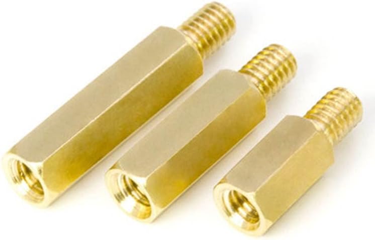 20pcs M2 Brass Cabeça única HEXTULHO NUT BURO ISOLO ISOLAÇÃO SUPORTE DO SUPORTE DE COLUM