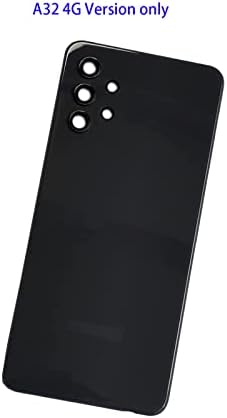 A32 Tampa da bateria Substituição da caixa traseira Porta dos fundos para a Samsung Galaxy A32 4G 6,4 polegadas preto -