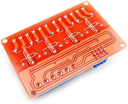 VETOBOARDS 4 CANAL Módulo de relé com suporte opto-isolado de alto e baixo gatilho de nível para PLC, Arduino, ESP32,