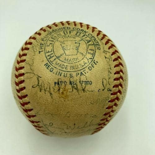 1935 A equipe de Boston Red Sox contratou a Liga Americana Baseball Moe Berg JSA COA - Bolalls autografados
