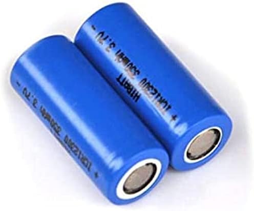 Morbex Compatível para 3,7V 12300 Baterias de células de íons de lítio de lítio Batterias Pilas 350mAh para lanterna LED Digital Dispositivo
