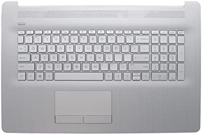 Novo Palmrest de prata para HP Pavilion 17by 17CA 17-BY 17-CA 17-BY3053CL Palmrest Backlit Keyboard & Touchpad Tampa superior