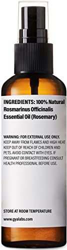Gya Labs Rosemary Hydrosol para cuidados com o cabelo - spray de névoa de rosto para melhorar a concentração - spray