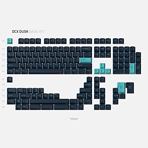 Drop DCX Dusk Keycap Conjunto, DoubleShot ABS, teclado do estilo Cherry MX compatível com 60%, 65%, 75%, TKL, WKL, tamanho completo,