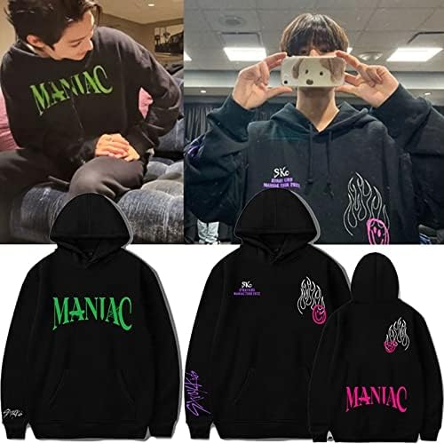 KPOP Straykids Hoodies Maniac Concert Sweater Jisung Felix Hyunjin Pullover Merch para mulheres
