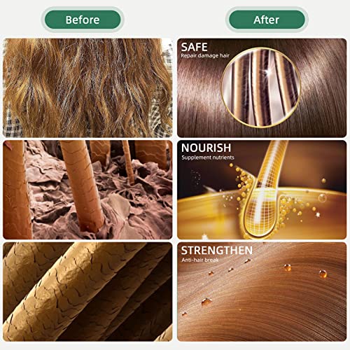 Shampoo de tinta de cabelo preto instantâneo para homens, massacho de cabelo de desoSinb para colorir para cabelos grisalhos, ingredientes