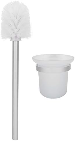 Escova de vaso sanitário pincel de escova de vaso sanitário alumínio, alumínio, suporte de escova de higineses de parede