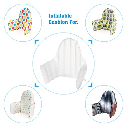 Dadouman Eco-amigiliza a inserção de almofada inflável para a cadeira alta da IKEA Antilop, inserção de almofada para substituição, branco