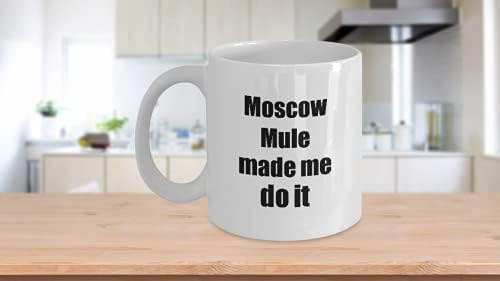 Mula de ezgift Moscow me fez fazer isso caneca engraçada amante amante de álcool Idéia de presente para café xícara de