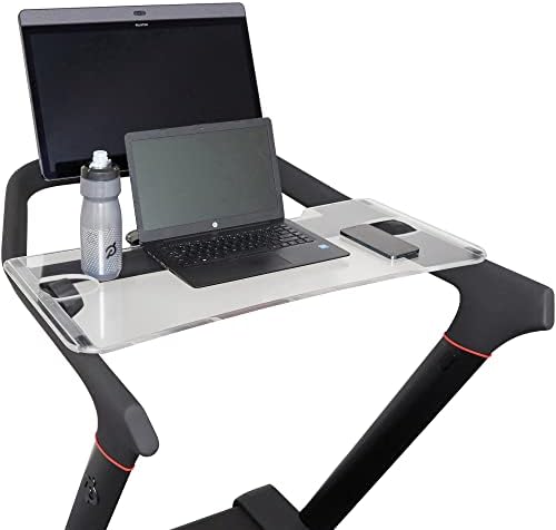 Bandeja de esteira Cosparx Compatível com o novo Peloton Pndela - bandeja de caminhada para laptop, tablet, telefone - montagem