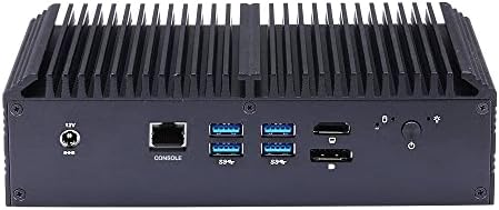 Inuomicro 8 x 2,5g LAN Mini PC, Firewall Box N4305L8 Intel 8th Gen Celeron 4305U, Barebone de 2,2 GHz com Wi-Fi, Aes-Ni,