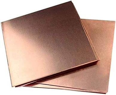 Folha de cobre de Yiwango jóias de folha de metal de cobre puro, adequado para solda e braz 300mm x 300 mm, 300 mm x 300 mm x 3