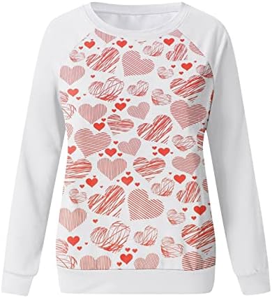 Sorto do Dia dos Namorados para mulheres Pulloves gráficos felizes camisas do dia dos namorados blusas de tops