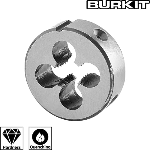 Burkit 11/64 -40 un redondo matriz de rosqueamento, 11/64 x 40 linhas de máquina da unção da unidade