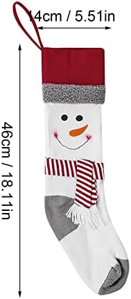 Meias de Natal 18 Grandes meias de Natal Christmas Santa Snowman Penguin Decorações em casa Os presentes para crianças para crianças Ornamento