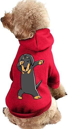 Dachshund Cropped personalized Pet Hoodies macios e aconchegam roupas de estimação respiráveis ​​com chapéu