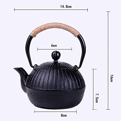 Chaleira de chaleira de chá de ervas chaleira de ferro fundido de ferro fundido com bule de chá com filtro com bule de fogão