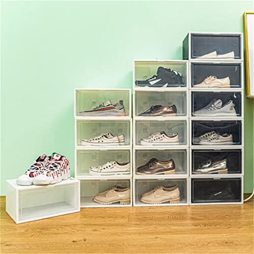 Depila 1 Pacote de sapatos de sapatos transparentes organizadores de plástico tênis espessados ​​caixas de armazenamento à prova de poeira