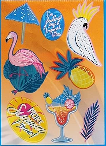 Decoração de verão Luau Boletim tropical CUBETOS DE PAPEL DE PABELO - 8 peças