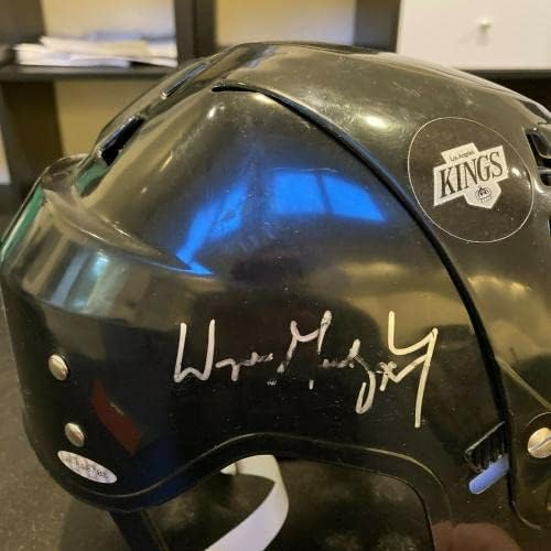 Wayne Gretzky assinou Los Angeles Kings Modelo Jofa Hockey Capacete Uda CoA - Capacetes e máscaras autografadas da NHL