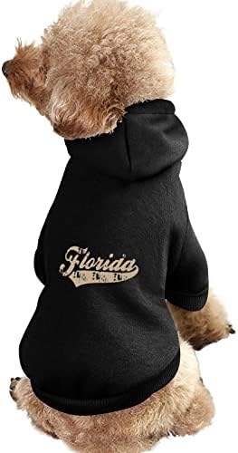 Eu amo roupas de cachorro da Flórida moletom de animal de estimação de inverno macio e quente para cães para cães médios