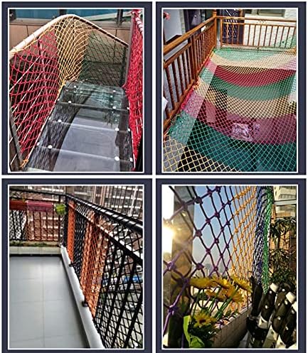 Awsad Color nylon líquido de nylon barreira de escada de barreira de queda Rede de segurança de proteção para crianças Rede de