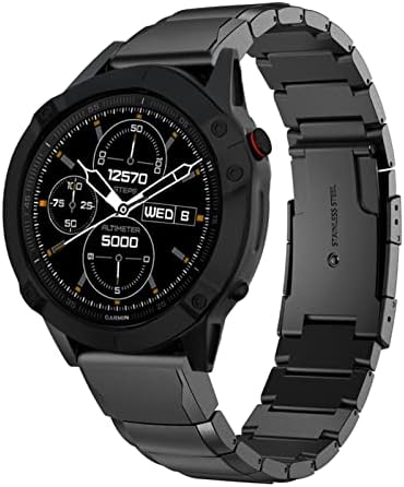 Cinta dfamin watchband para garmin fenix 7 7x 7s 6 6x pro 5 5xplus 3hr liberação rápida relógio de aço inoxidável EasyFit 26 20 22mm de pulso