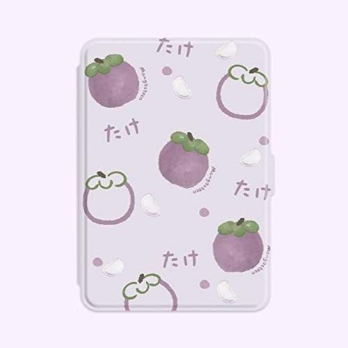 Case Slimshell para 6 Kindle - Purple Delicious Mangosteen Print Lightweight Protective Cober