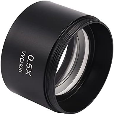 UNIQAL WD165 0,5X Microscópio estéreo Auxiliar lente de barlo de barlo de barlo com rosca de montagem de 1-7/8 polegadas