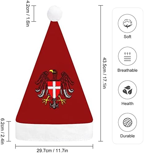 Bandeira do chapéu de natal de Vienna Soft Pray Santa Cap Funny Beanie para a festa festiva do ano novo de Natal
